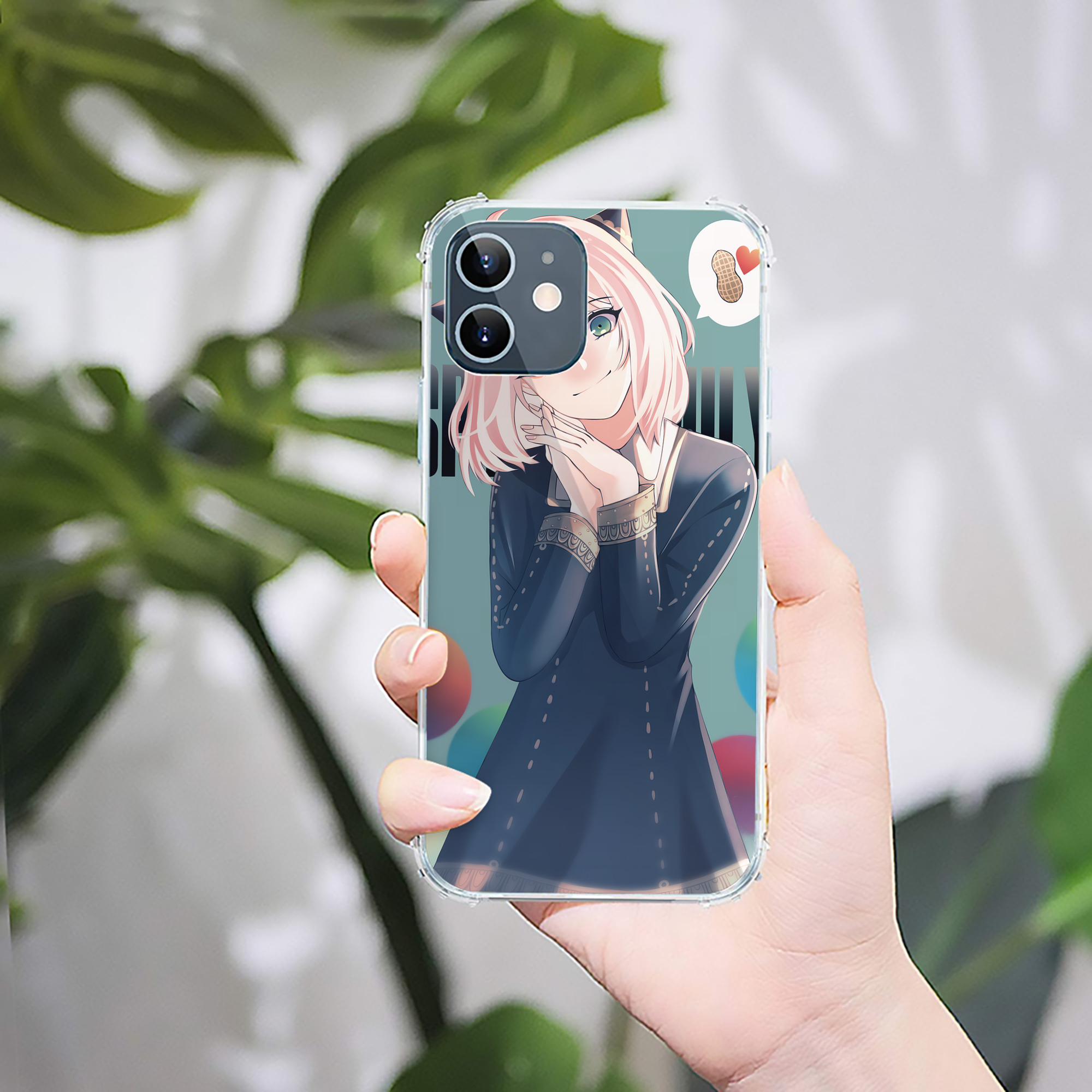 （画像用） SPY×FAMILY间谍家家酒 【iPhone 12シリーズ対応】透明スマホケース（クリアソフトケース）